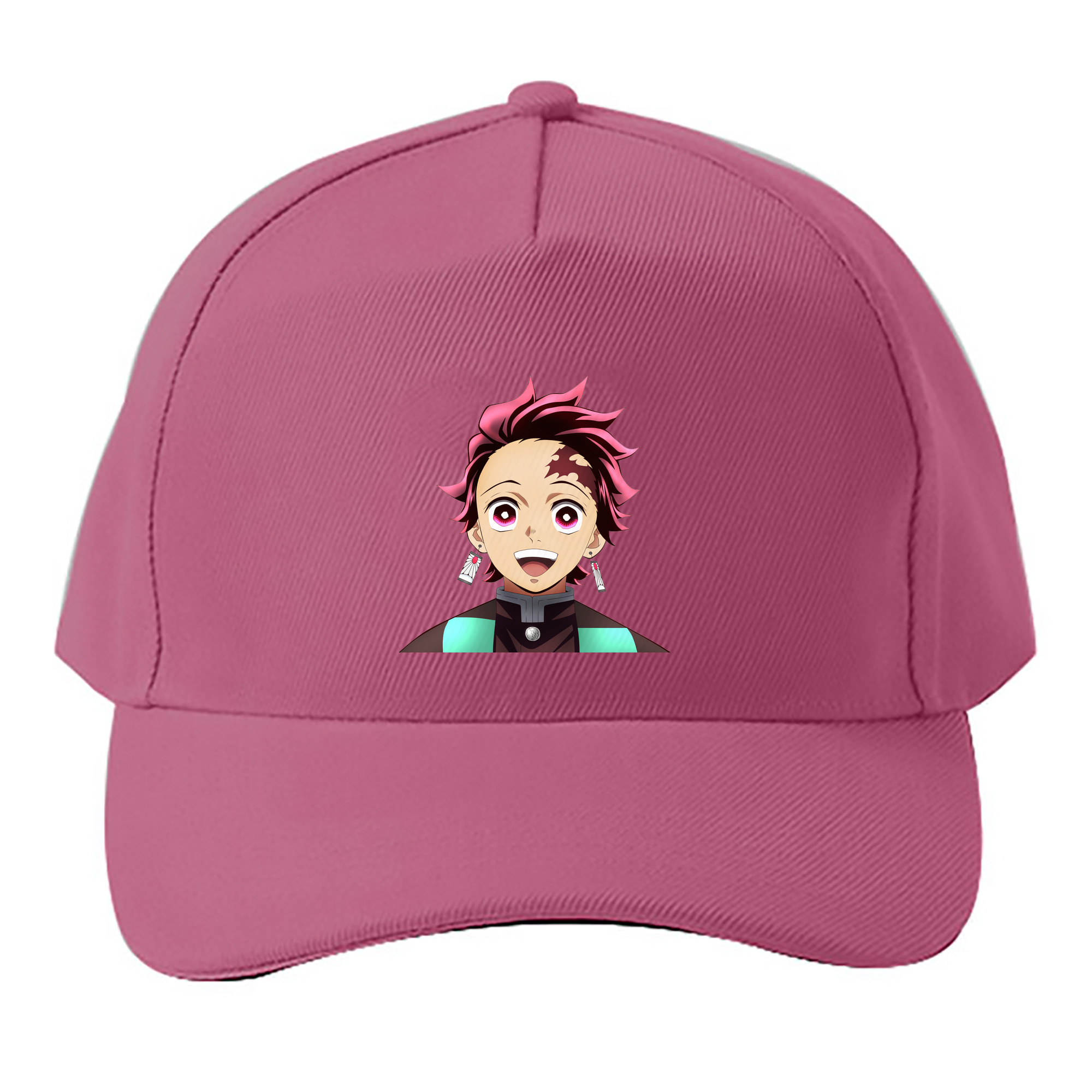 （画像用） 鬼滅の刃 竈門 炭治郎／かまど たんじろう Kamado Tanjirou ベースボールキャップ 綿100％ 男女兼用 帽子 スポーツ
